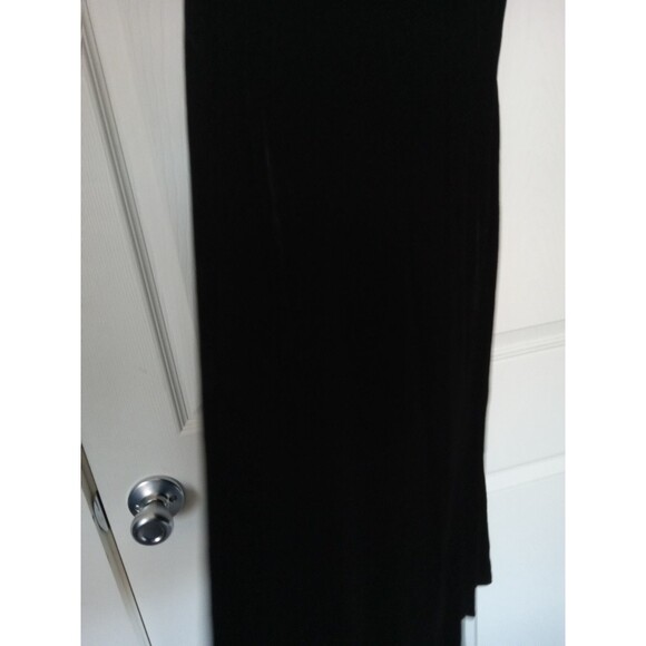 Doncaster Black Velvet & Silk A-Line Mini Dress Size 2 EUC - Picture 5 of 7